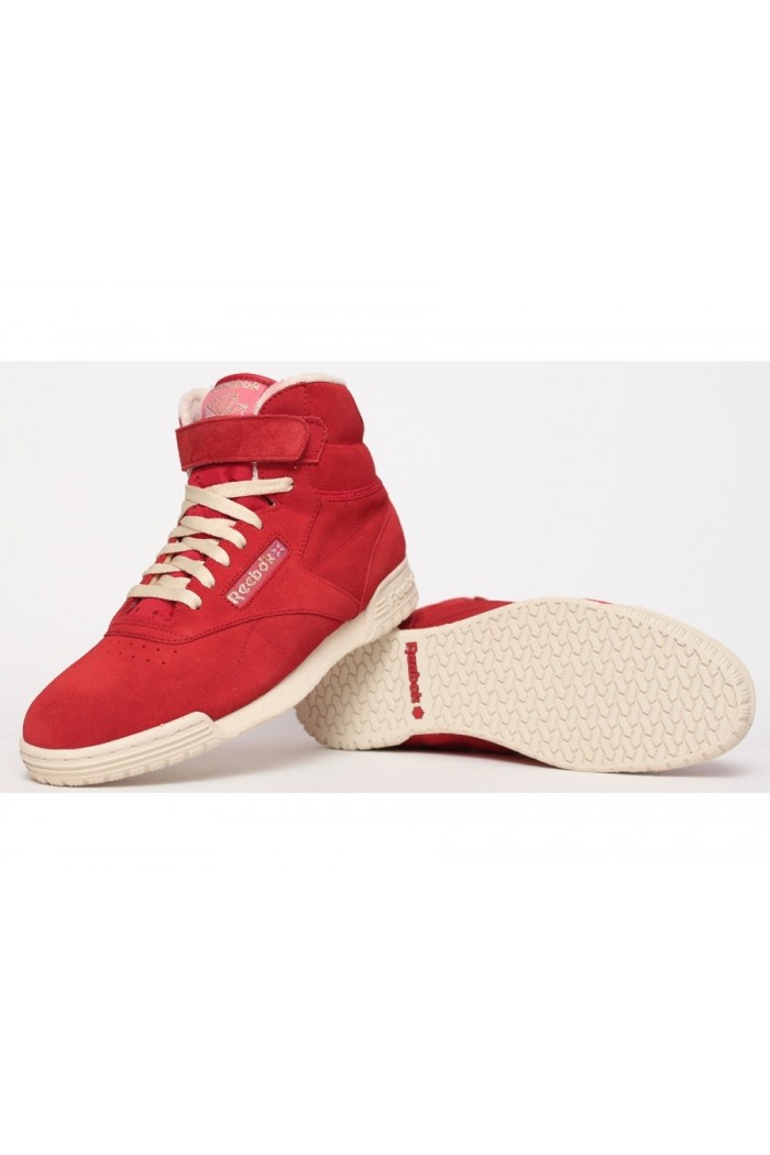 Reebok Exofit Clean Hi - Рийбок мъжки кецове в червено